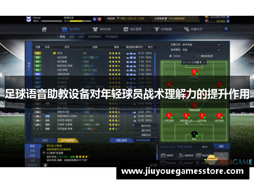 足球语音助教设备对年轻球员战术理解力的提升作用